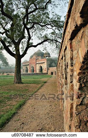 Humayun's Tomb View Large Photo Image Stock Photo - Humayun's Tomb. Fotosearch