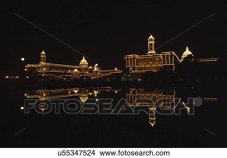 Illumination at the Beating The Retreat View Large Photo Image Picture - Illumination at the Beating The Retreat. Fotosearch