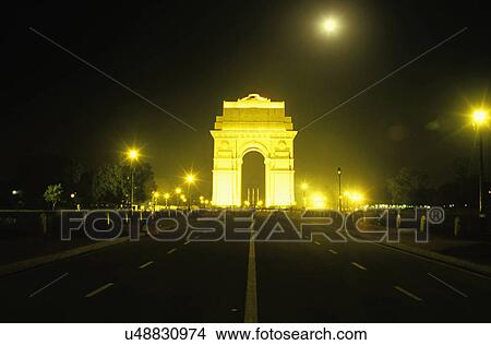 India Gate View Large Photo Image Picture - India Gate. Fotosearch