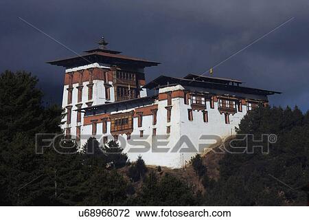 Jakar Dzong View Large Photo Image Stock Image - Jakar Dzong. Fotosearch