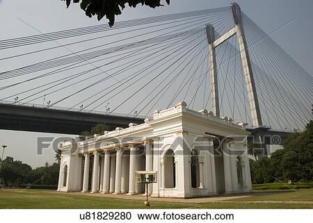 James Prinsep Memorial with Second Hooghly Bridge View Large Photo Image Stock Image - James Prinsep Memorial with Second Hooghly Bridge . Fotosearch