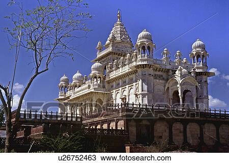 Stock Image - Jaswant Thada's Cenotaph. Fotosearch