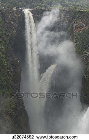 Jog Falls View Large Photo Image Stock Image - Jog Falls . Fotosearch