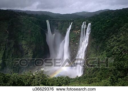 Stock Photograph - Jog Falls. Fotosearch