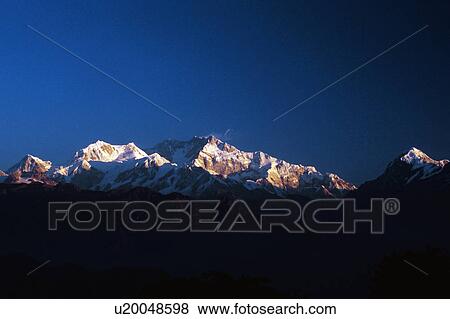 Kanchenjunga range during sunrise View Large Photo Image Stock Photo - Kanchenjunga range during sunrise. Fotosearch