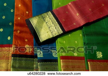Kanchipuram saris View Large Photo Image Stock Photo - Kanchipuram saris. Fotosearch