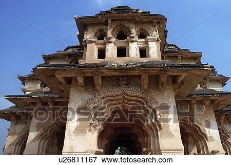 Lotus Mahal View Large Photo Image Stock Photo - Lotus Mahal . Fotosearch