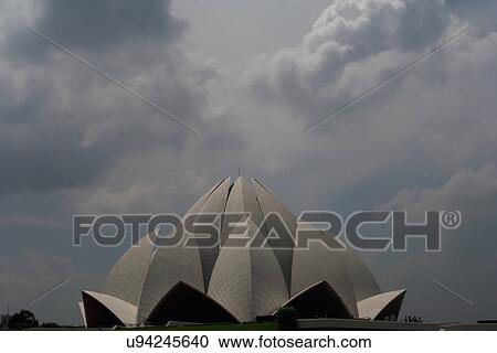 Stock Image - Lotus Temple. Fotosearch