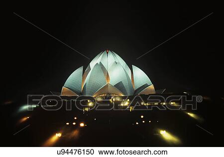 Lotus temple View Large Photo Image Stock Image - Lotus temple. Fotosearch