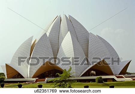 Lotus temple View Large Photo Image Stock Photo - Lotus temple. Fotosearch