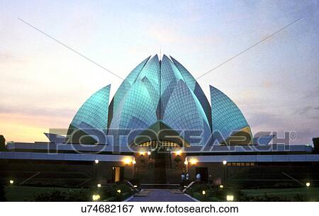 Stock Photo - Lotus temple. Fotosearch