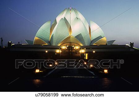 Lotus temple View Large Photo Image Stock Photo - Lotus temple. Fotosearch
