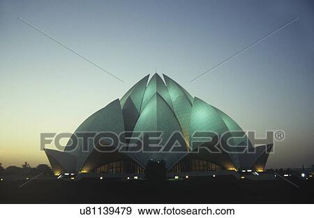 Lotus temple View Large Photo Image Stock Photo - Lotus temple. Fotosearch