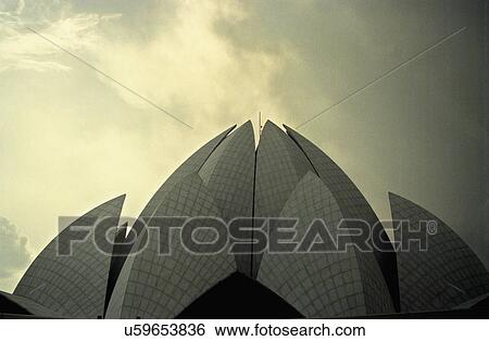 Lotus temple View Large Photo Image Stock Photograph - Lotus temple. Fotosearch