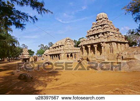 Mahabalipuram View Large Photo Image Stock Photo - Mahabalipuram. Fotosearch