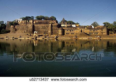 Maheshwar Ghat View Large Photo Image Stock Photo - Maheshwar Ghat. Fotosearch