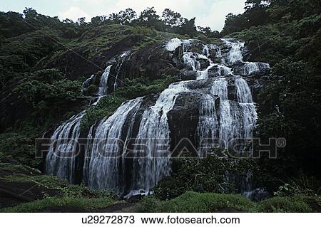 Stock Image - Marottichal Waterfalls. Fotosearch