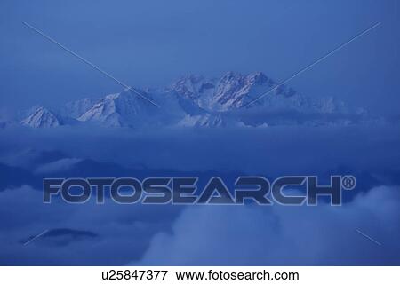 Mount Kangchenjunga View Large Photo Image Stock Photo - Mount Kangchenjunga . Fotosearch