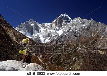 Stock Image - Mountain peak. Fotosearch