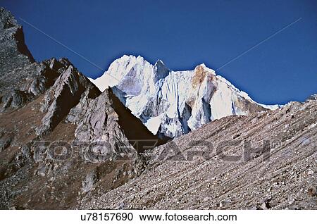 Stock Image - Mountain peaks. Fotosearch