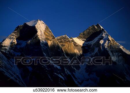 Stock Photograph - Mountain peaks. Fotosearch
