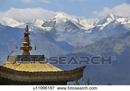 Stock Photo - Mountain view from Leh . Fotosearch
