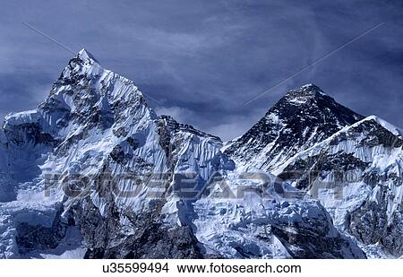 Mt Everest View Large Photo Image Picture - Mt Everest. Fotosearch