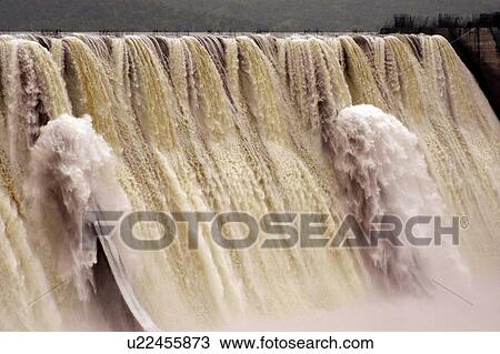 Stock Image - Narmada dam. Fotosearch