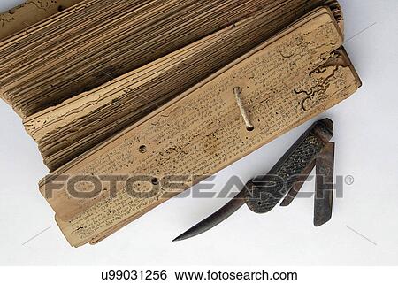 Palm leaf manuscripts View Large Photo Image Stock Photograph - Palm leaf manuscripts. Fotosearch
