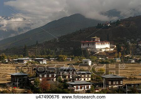 Paro View Large Photo Image Stock Photograph - Paro. Fotosearch