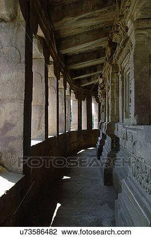 Stock Image - Pillared corridor. Fotosearch