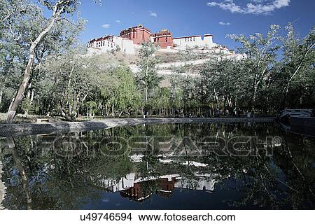 Potala Palace View Large Photo Image Picture - Potala Palace. Fotosearch
