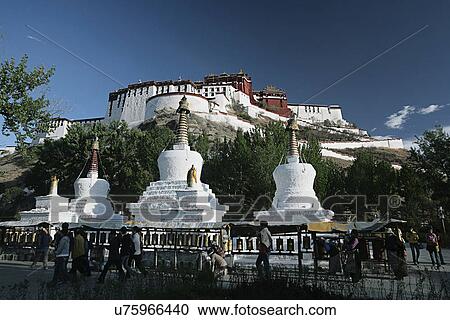 Potala Palace View Large Photo Image Stock Image - Potala Palace. Fotosearch