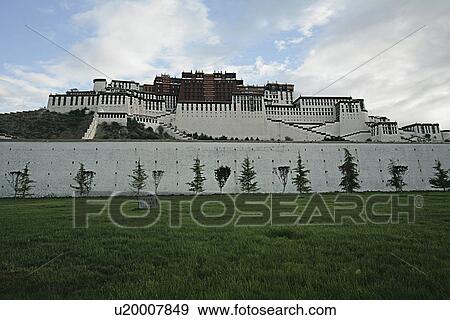 Potala Palace View Large Photo Image Stock Photo - Potala Palace. Fotosearch