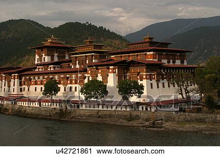 Punakha Dzong View Large Photo Image Stock Image - Punakha Dzong. Fotosearch