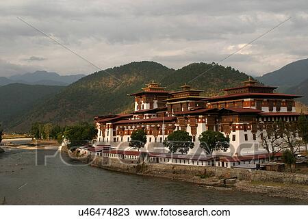 Punakha Dzong View Large Photo Image Stock Image - Punakha Dzong. Fotosearch