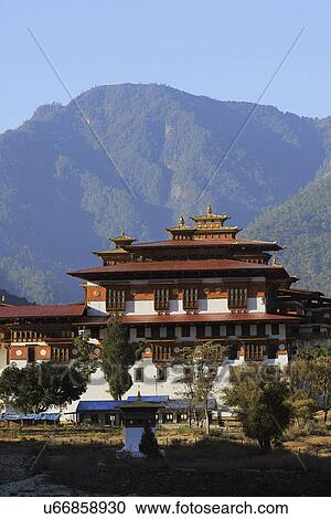 Punakha Dzong View Large Photo Image Stock Image - Punakha Dzong. Fotosearch