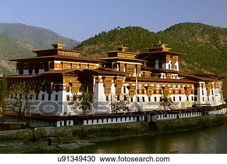 Stock Image - Punakha Dzong. Fotosearch