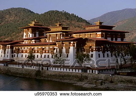 Stock Image - Punakha Dzong. Fotosearch