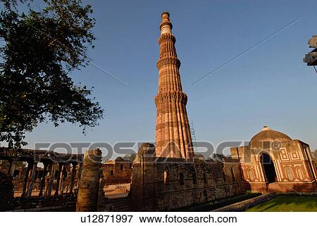 Qutub Minar View Large Photo Image Stock Photo - Qutub Minar. Fotosearch