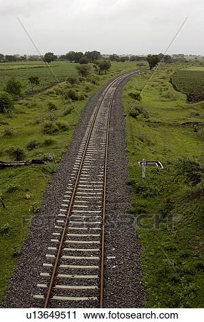 Railway track View Large Photo Image Stock Image - Railway track. Fotosearch