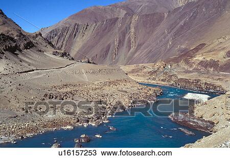 River in Leh View Large Photo Image Stock Image - River in Leh. Fotosearch