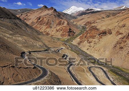 Stock Photograph - Road to Ladakh . Fotosearch