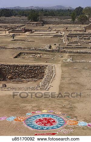 Stock Image - Ruins of a palace complex . Fotosearch