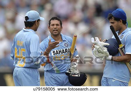 Stock Photography - Sachin Tendulkar and Sourav Ganguly. Fotosearch