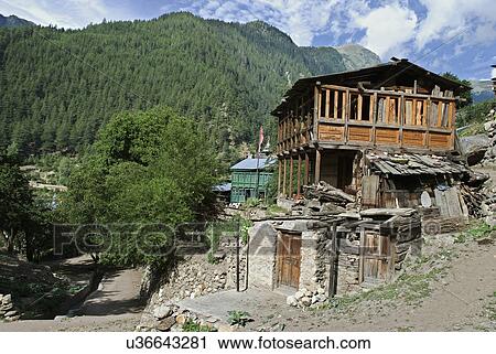 Stock Image - Sangla Village. Fotosearch