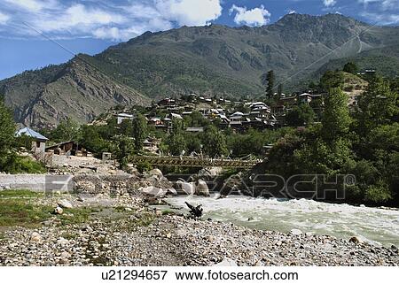 Stock Photo - Sangla Village. Fotosearch