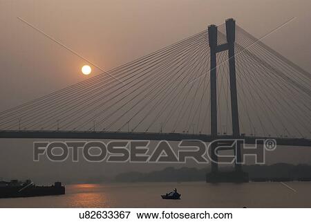 Second Hooghly Bridge View Large Photo Image Stock Photo - Second Hooghly Bridge . Fotosearch