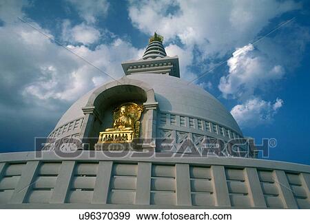 Stock Photo - Shanti Stupa. Fotosearch