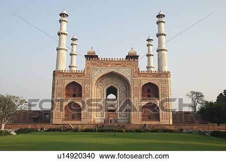 Sikandra Tomb View Large Photo Image Stock Image - Sikandra Tomb . Fotosearch